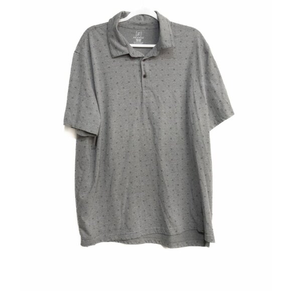 George Gray Polo Shirt With Small Cross Pattern Size 2XL (50-52) Cotton Blend Ca - Picture 1 of 8